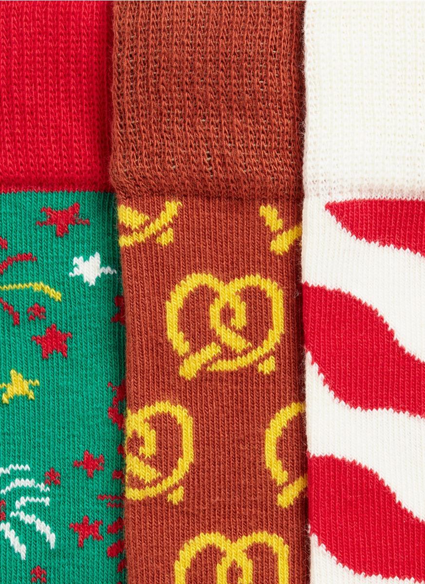 Happy Socks Christmas Gift Box 3pack Set ModeSens