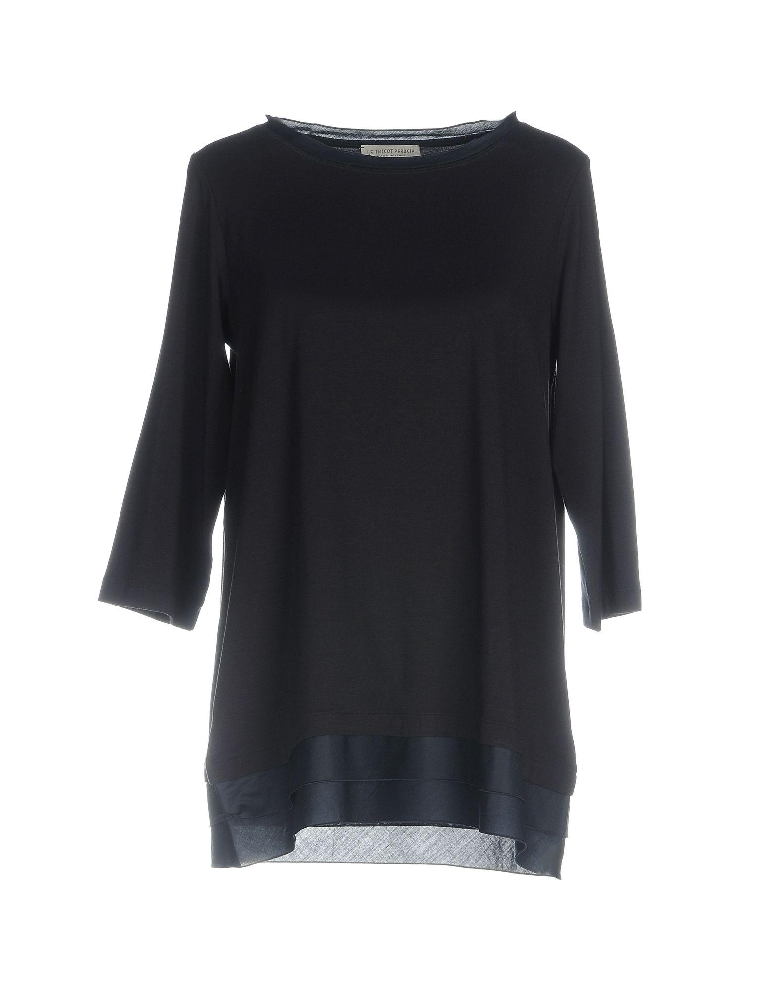 Le Tricot Perugia Tshirt In Dark Blue ModeSens