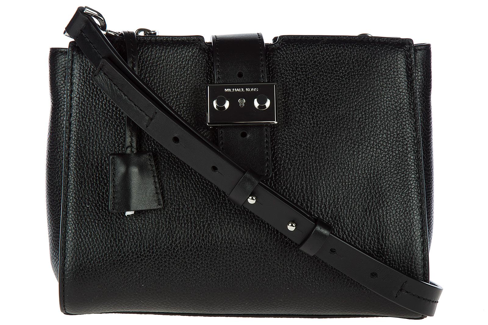 Michael Kors Women's Leather Crossbody Messenger Shoulder Bag Bond In Black ModeSens