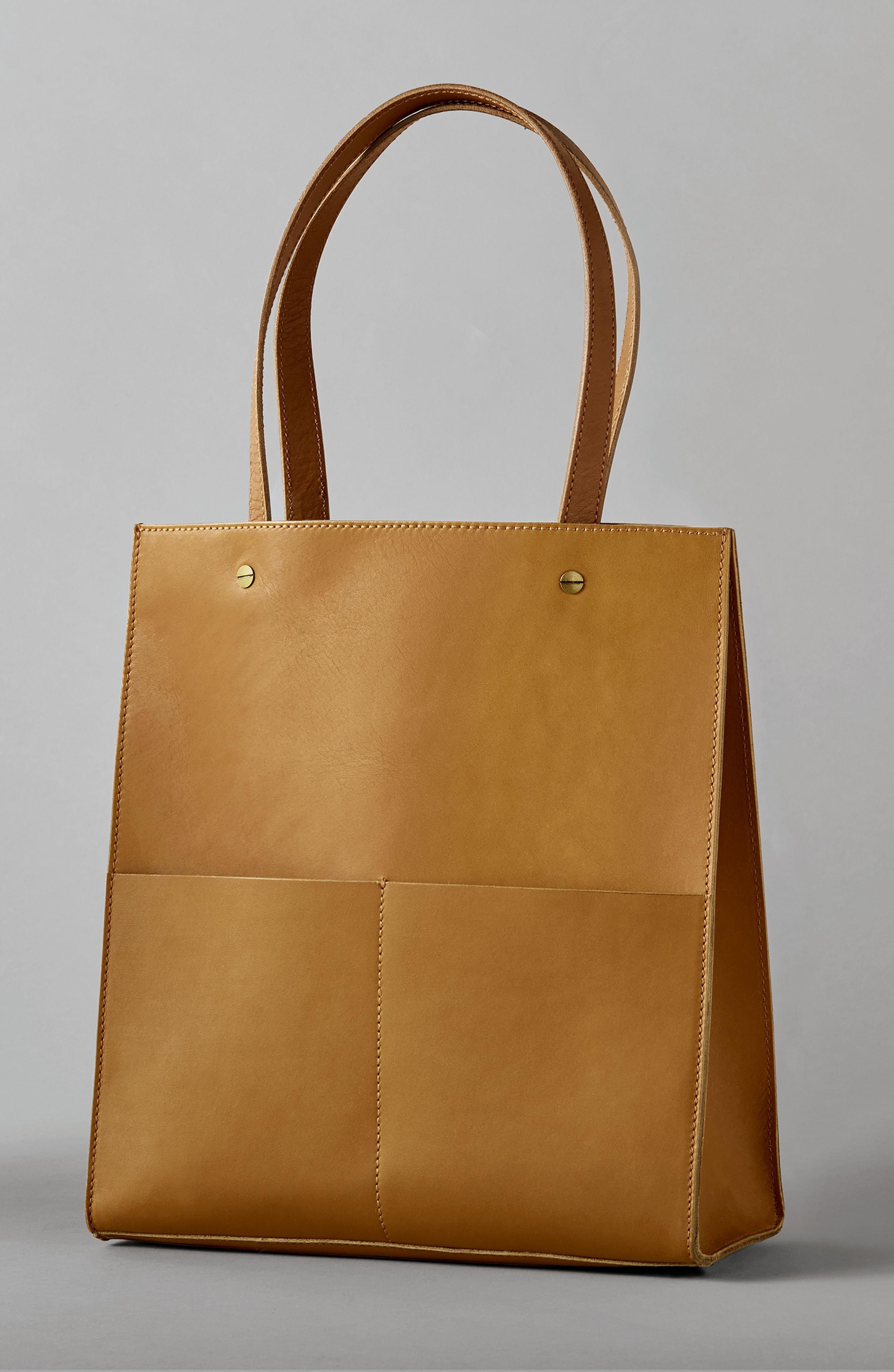 Madewell The Passenger Convertible Leather Tote Brown In Cider ModeSens