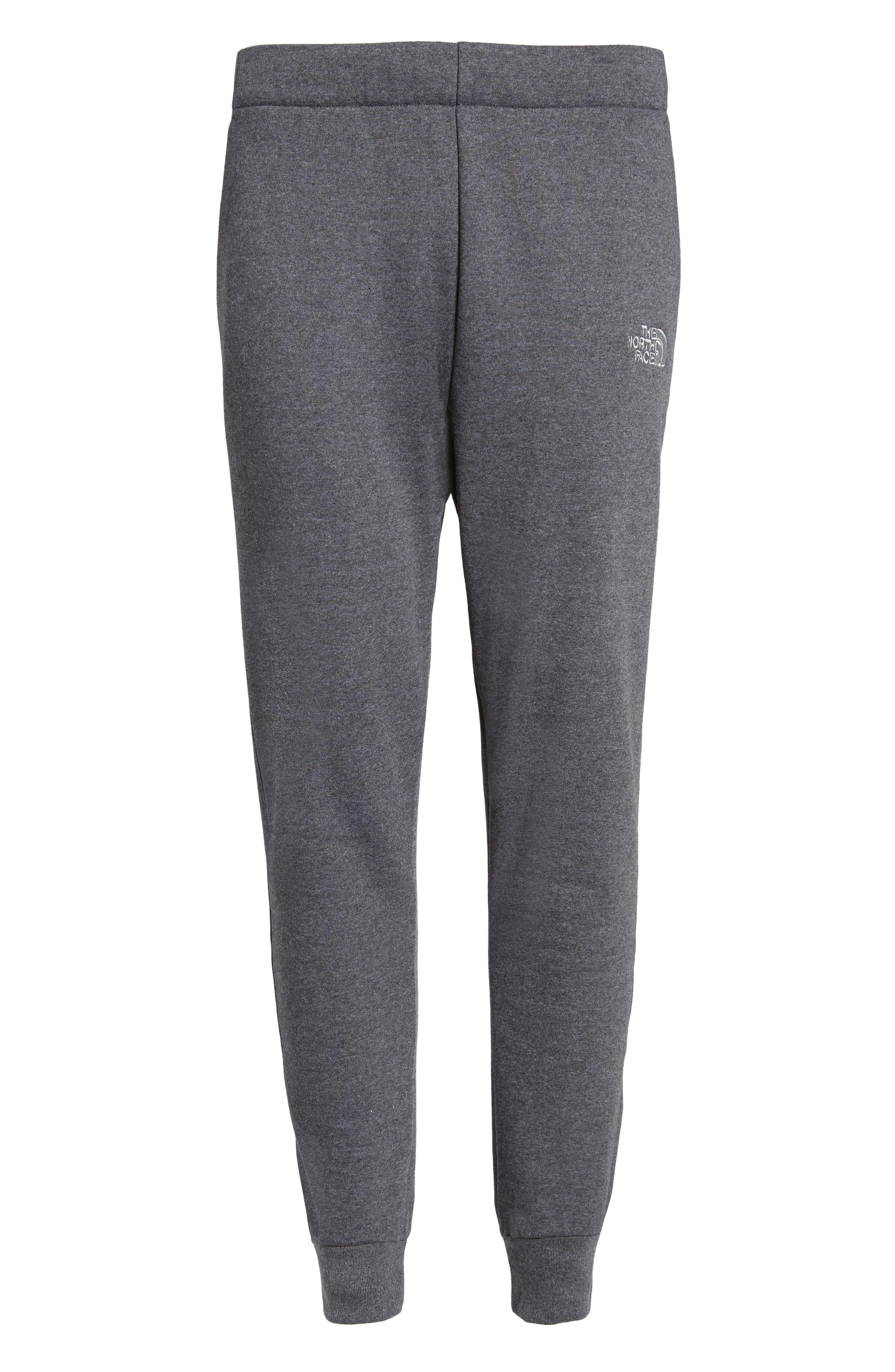 The North Face Avalon Fleece Jogger Pants In Dark Grey Hthr/monument