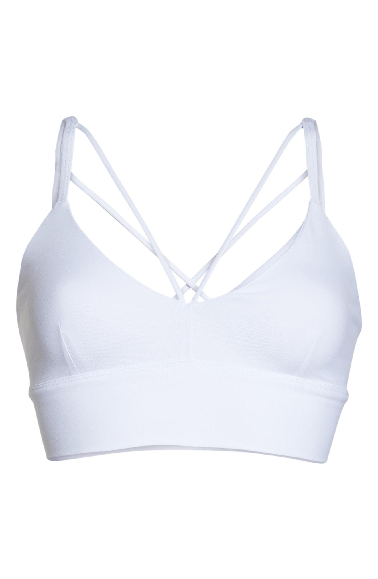 Alo Yoga Deluxe Sports Bra In White ModeSens