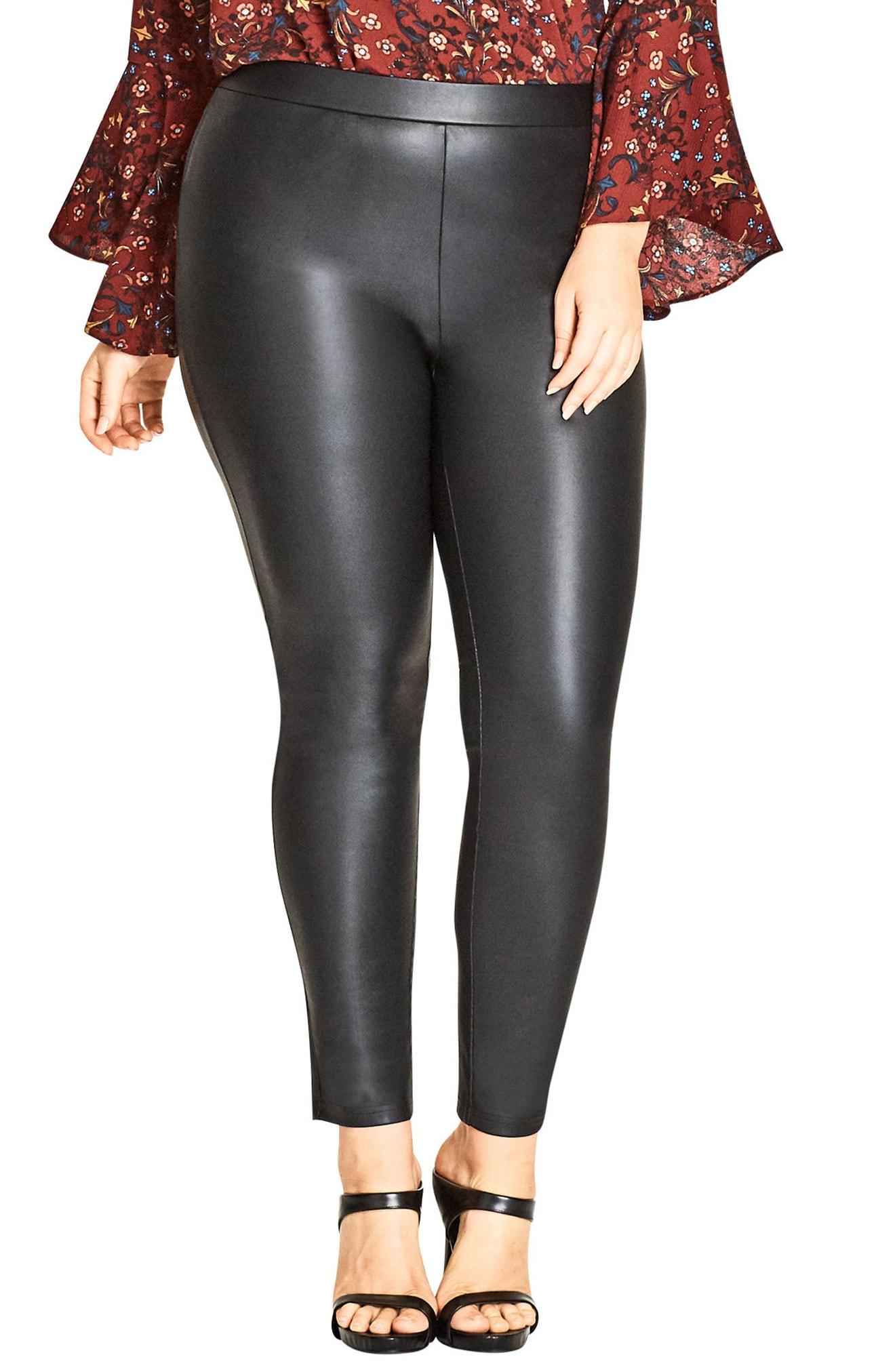 best faux leather leggings for plus size