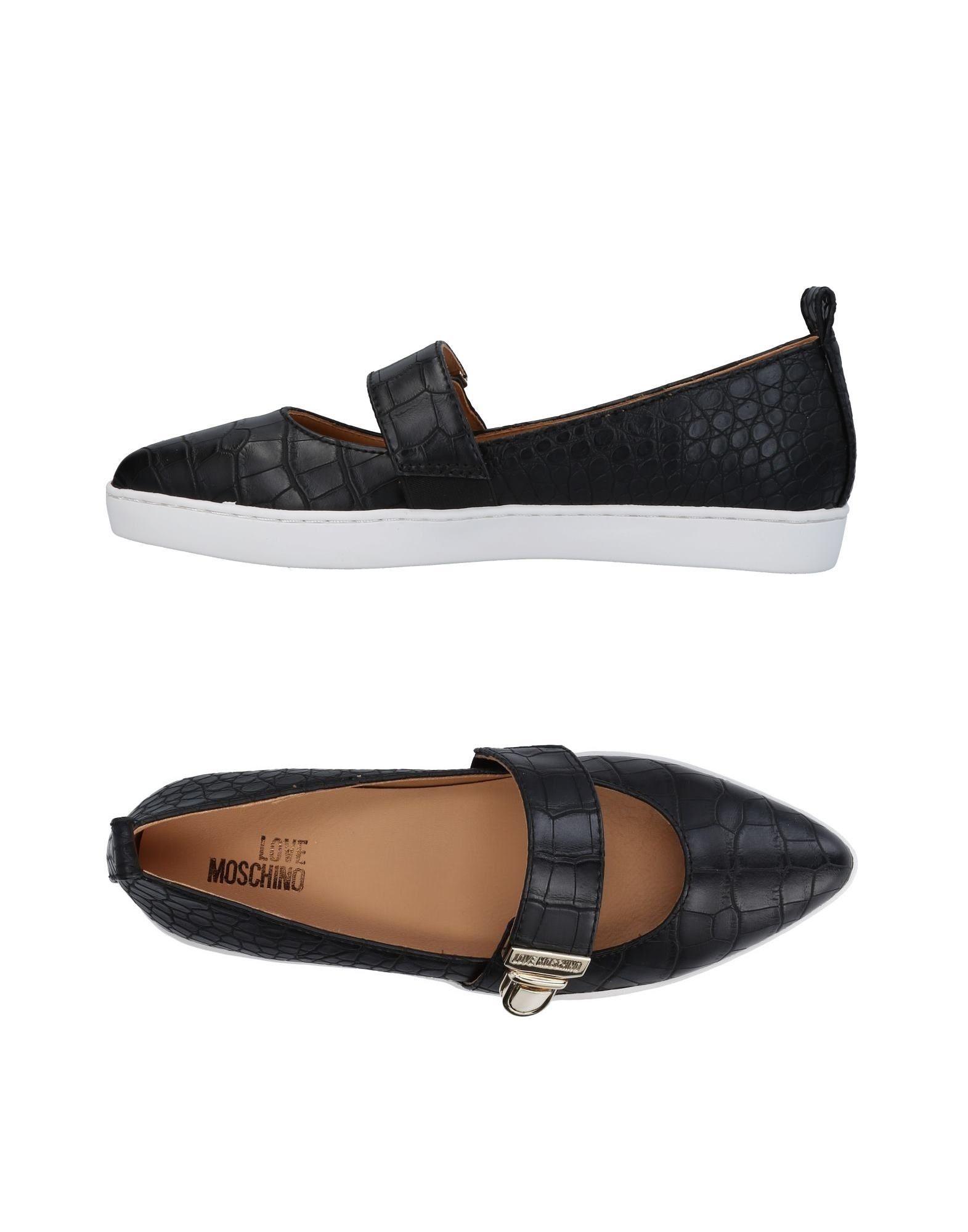 Love Moschino Ballet Flats In Black ModeSens