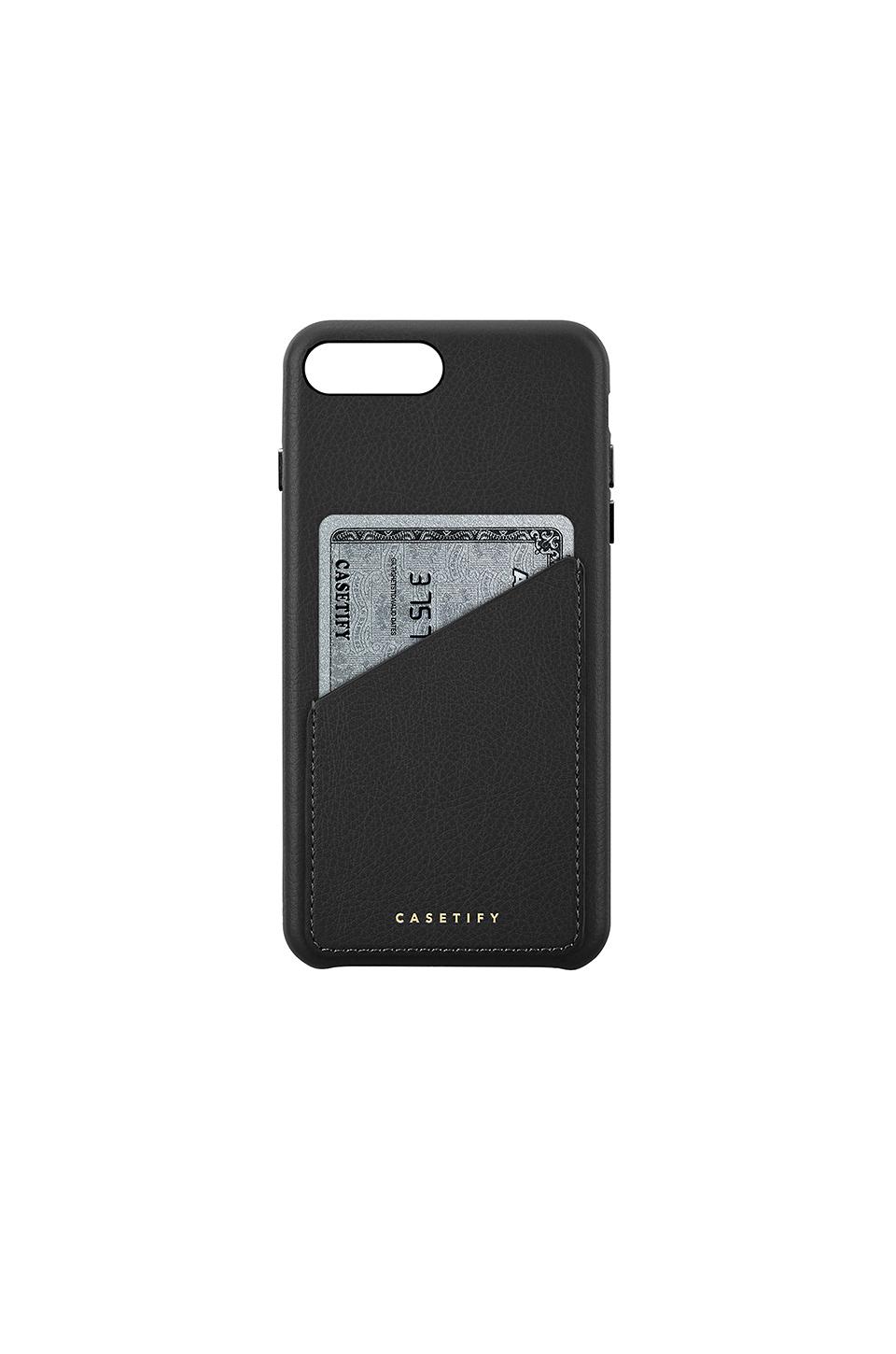 Casetify Leather Card Iphone 6/7/8 Plus Case In Black ModeSens