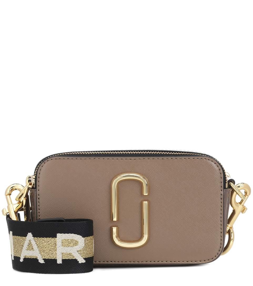 Marc Jacobs Snapshot Small Leather Crossbody Bag In Neutrals ModeSens
