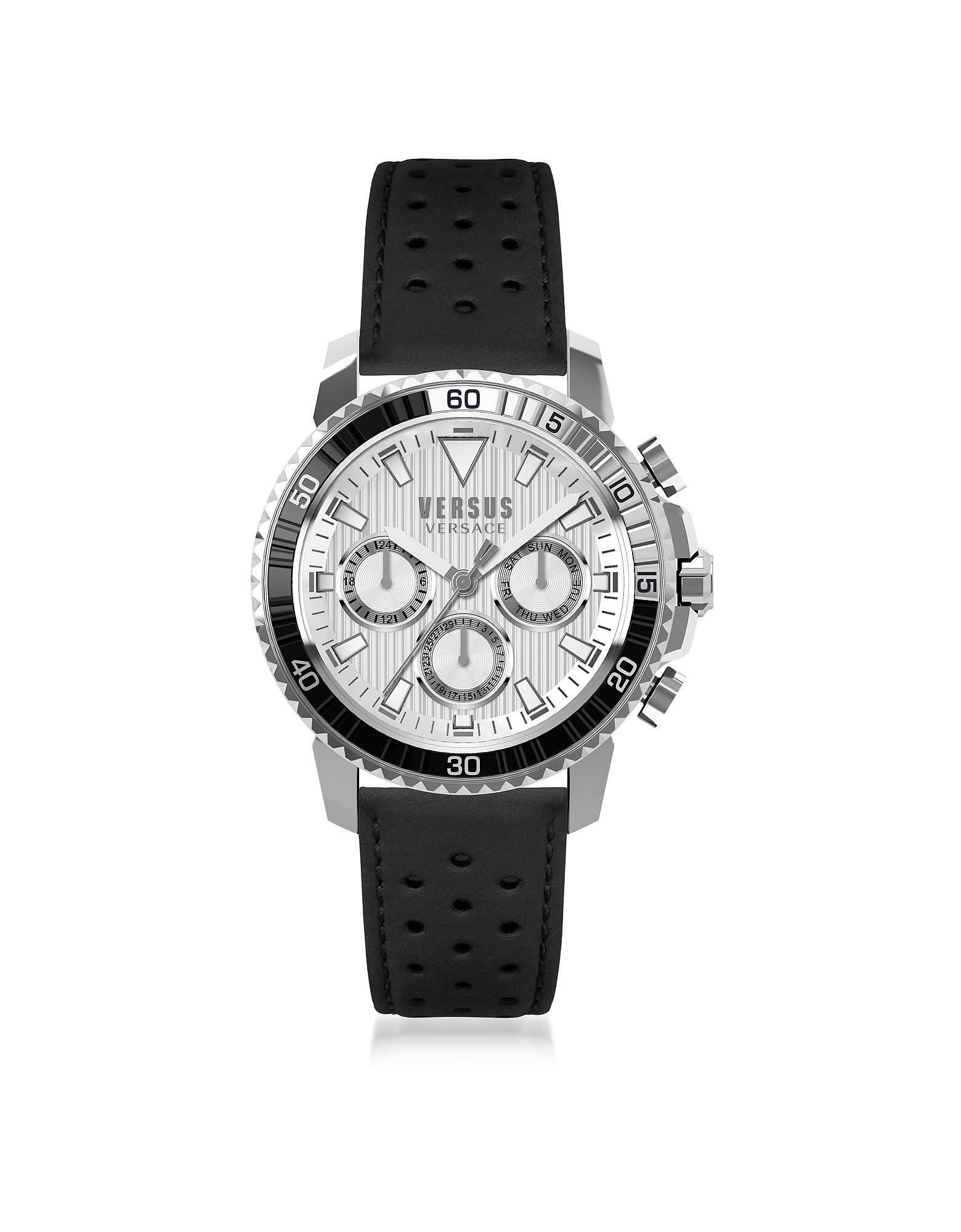 Versus Versace Aberdeen Silver Stainless Steel Mens Chronograph Watch W