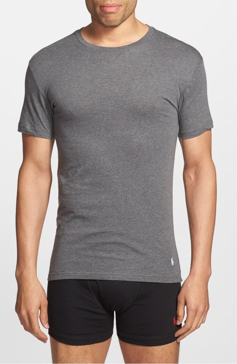 Polo Ralph Lauren Men's Undershirt, Slim Fit Classic Cotton Crews 3