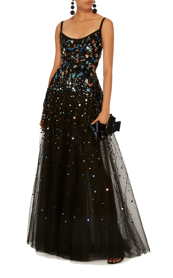 Elie Saab Sequinembellished Sleeveless Mini Dress In Black ModeSens
