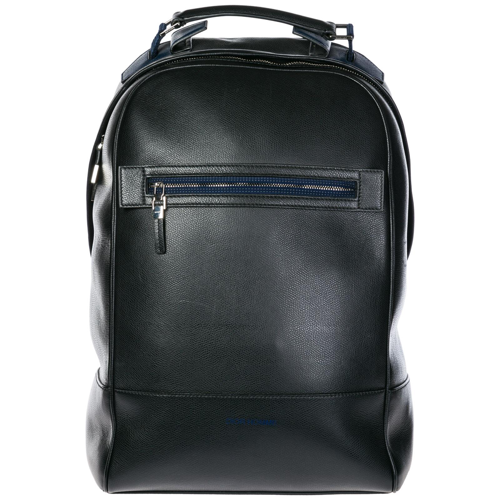 Dior Men's Leather Rucksack Backpack Travel In Black ModeSens