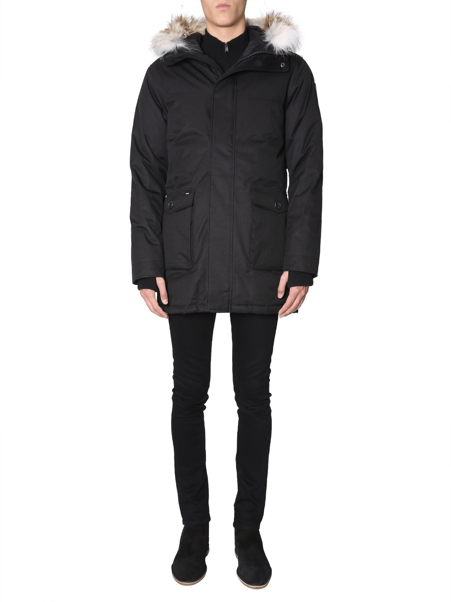 Nobis Parka "yves" In Nero ModeSens