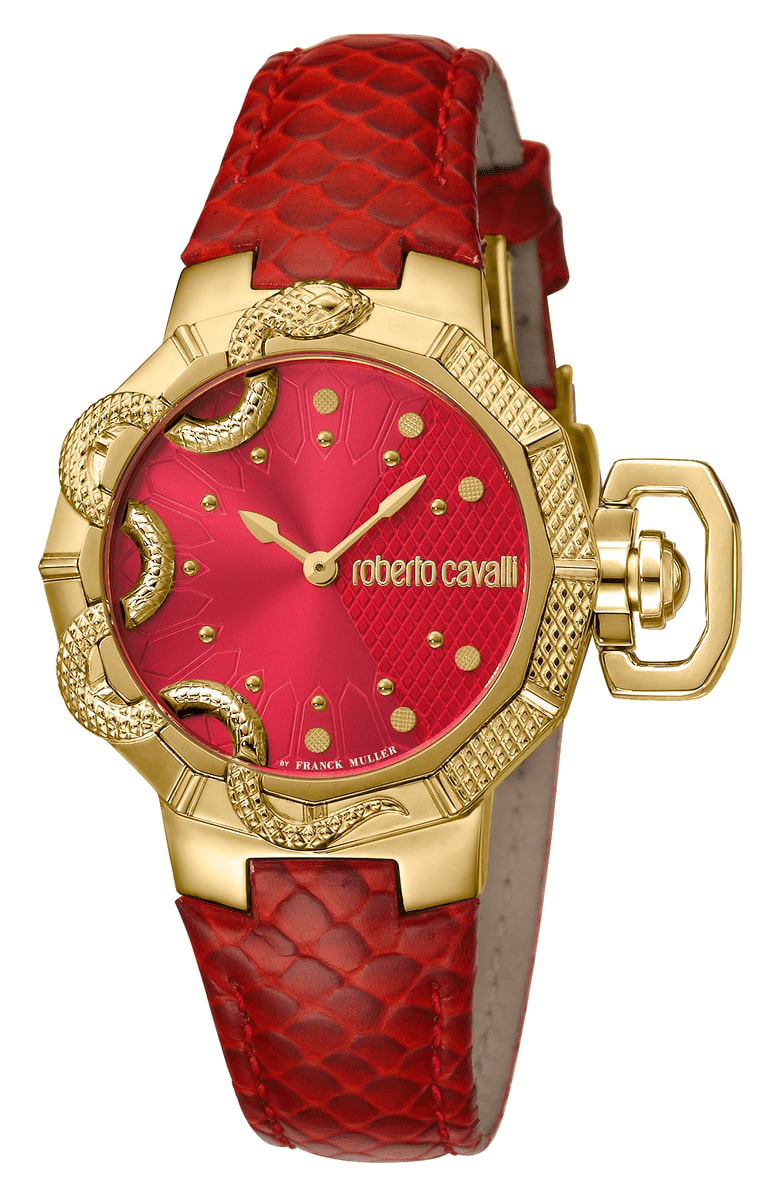 Roberto Cavalli By Franck Muller Women's Swiss Quartz Red
