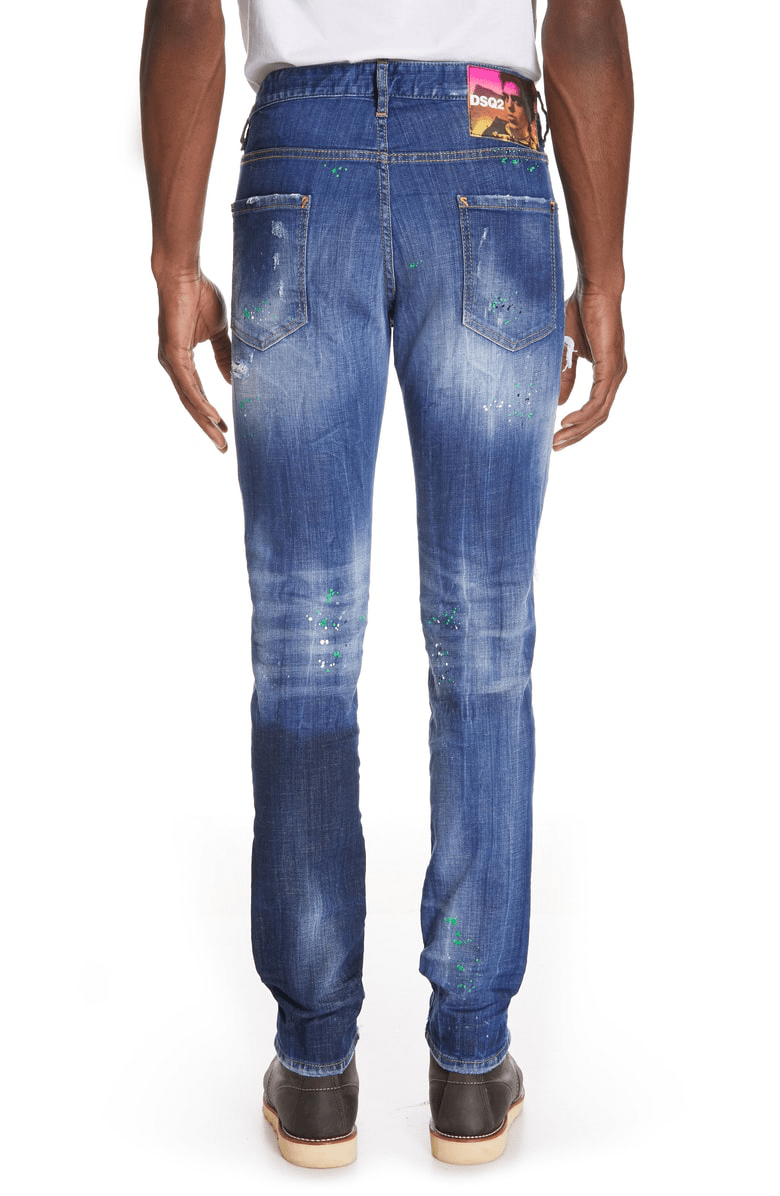Dsquared2 Cool Guy Paint Splatter Skinny Jeans In Blue ModeSens