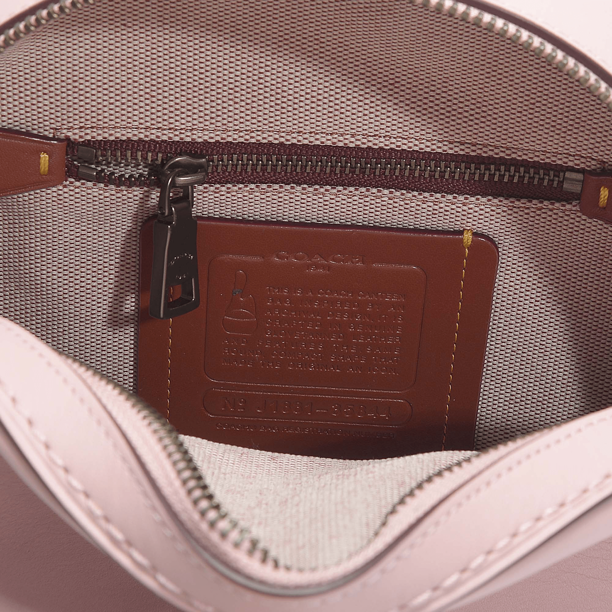 Coach Glovetanned Leather Canteen Crossbody Bag In Pink Calfskin