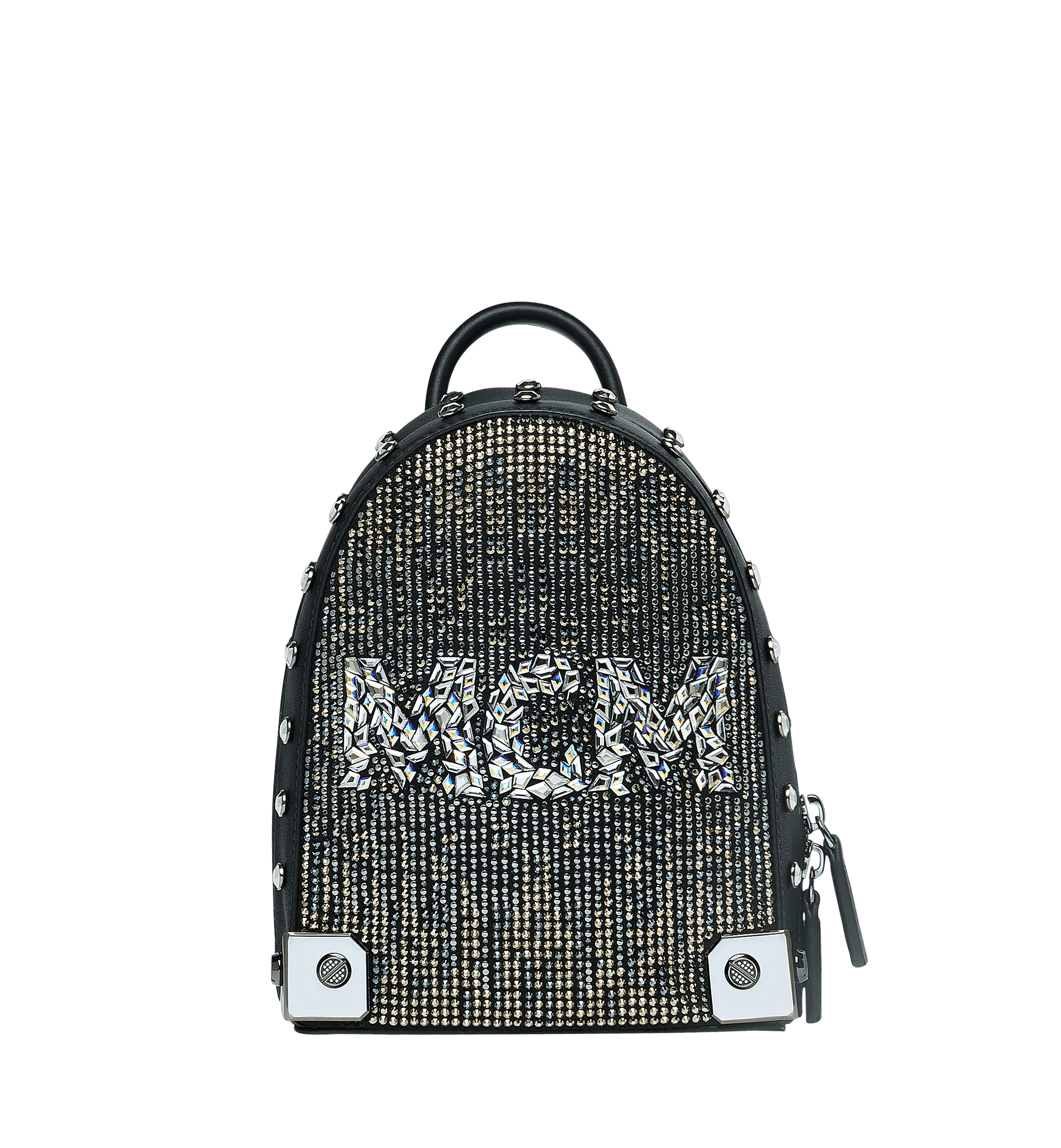Mcm Stark Bebe Boo Backpack In Mosaic Crystal In Black Black ModeSens