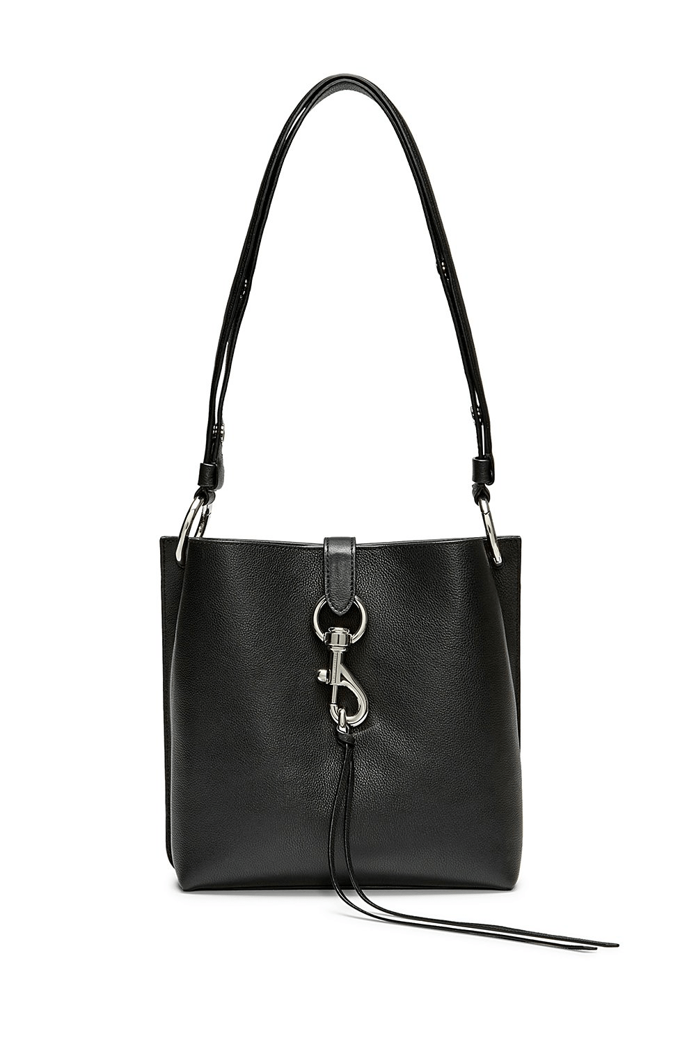 Rebecca Minkoff Small Megan Leather Crossbody Feed Bag Black ModeSens