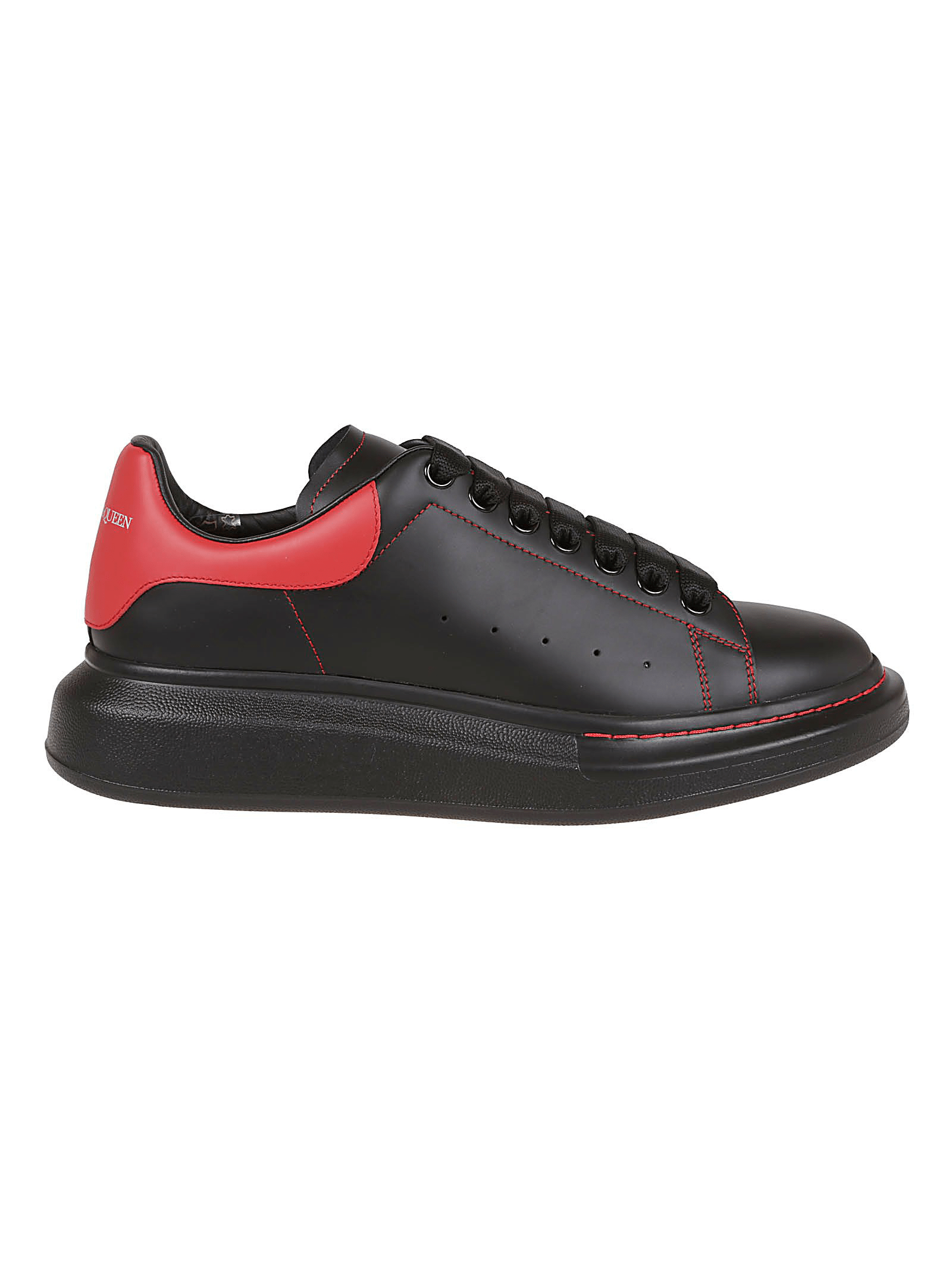 Alexander Mcqueen Oversized Sneaker In Black/lust Red ModeSens