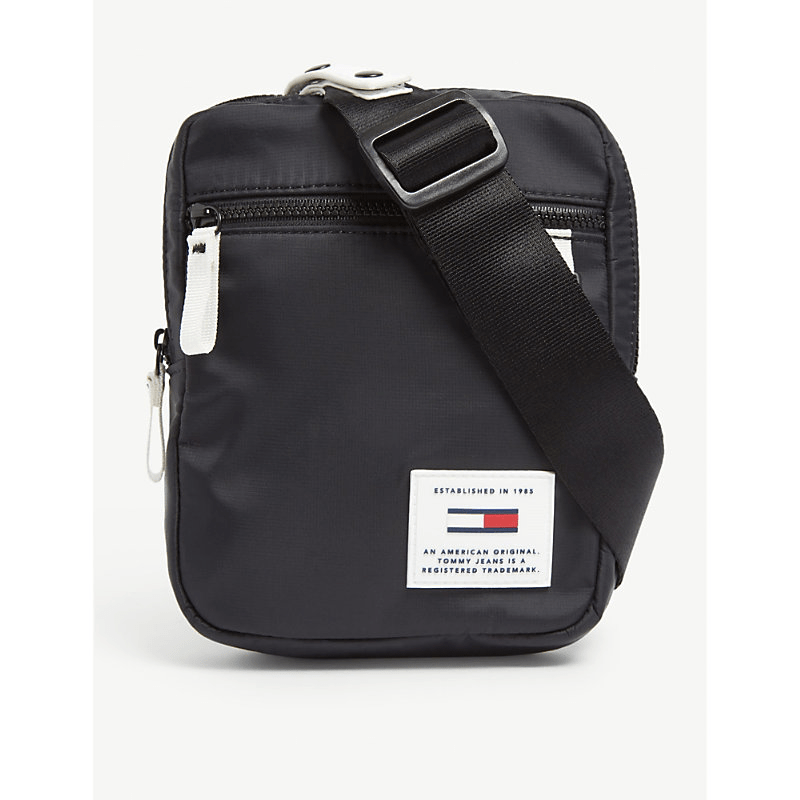 Tommy Hilfiger Logo Nylon Crossbody Bag In Black ModeSens