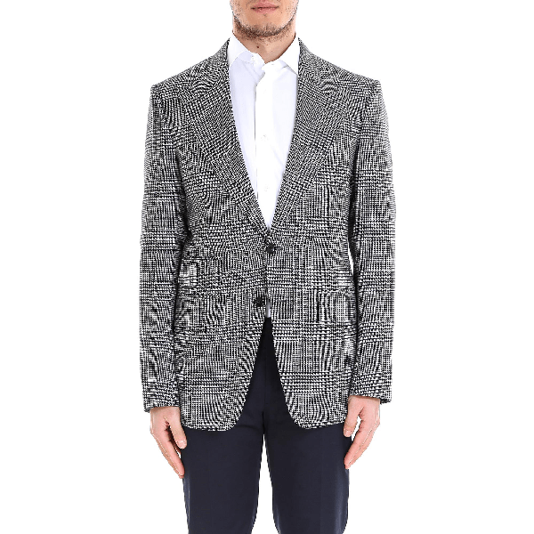 Tom Ford Glen Check Blazer In Black ModeSens