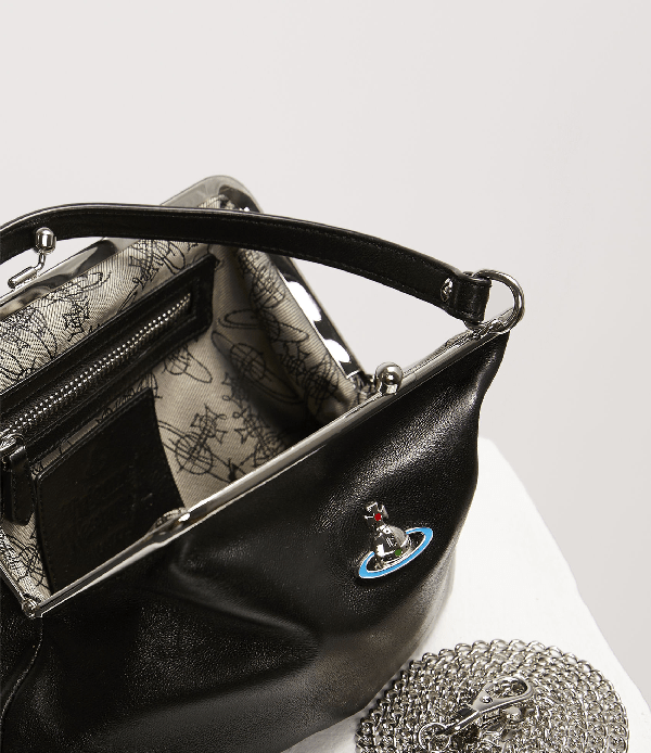 Vivienne Westwood Black Emma Frame Purse Crossbody Bag ModeSens