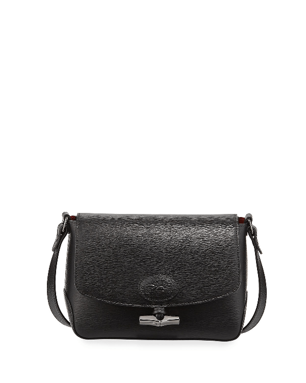 Longchamp Roseau Leather Crossbody Bag Black ModeSens