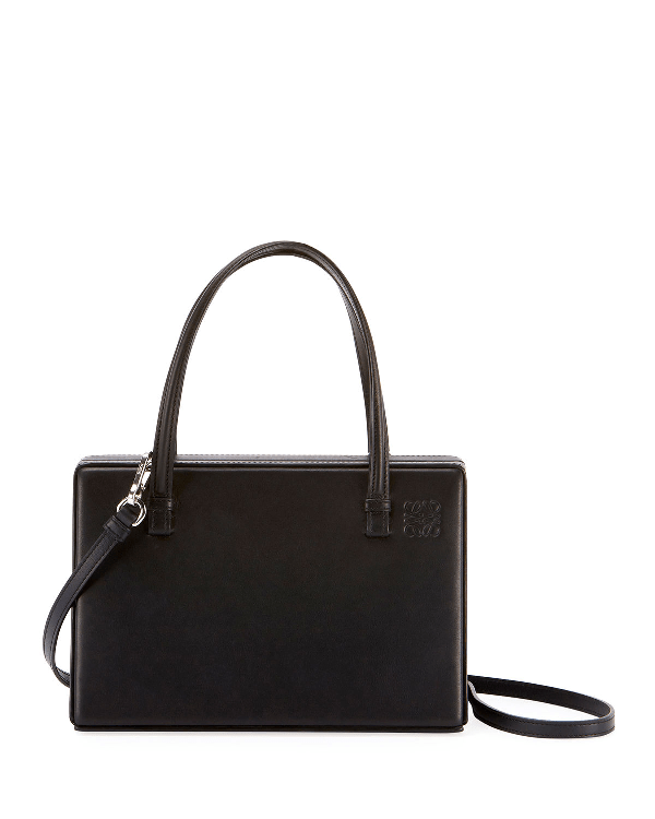 Loewe Natural Calf Box Bag In Black ModeSens