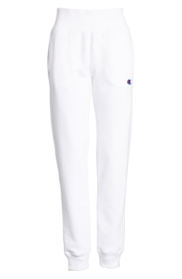 Champion Reverse Weave Jogger Pants In White ModeSens