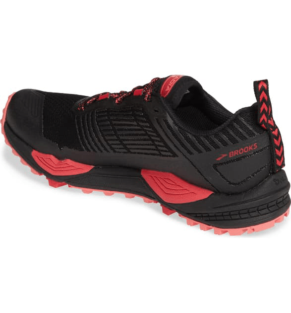 Brooks Cascadia 13 Goretex Waterproof Trail Running Shoe In Black/ Pink/ Coral ModeSens