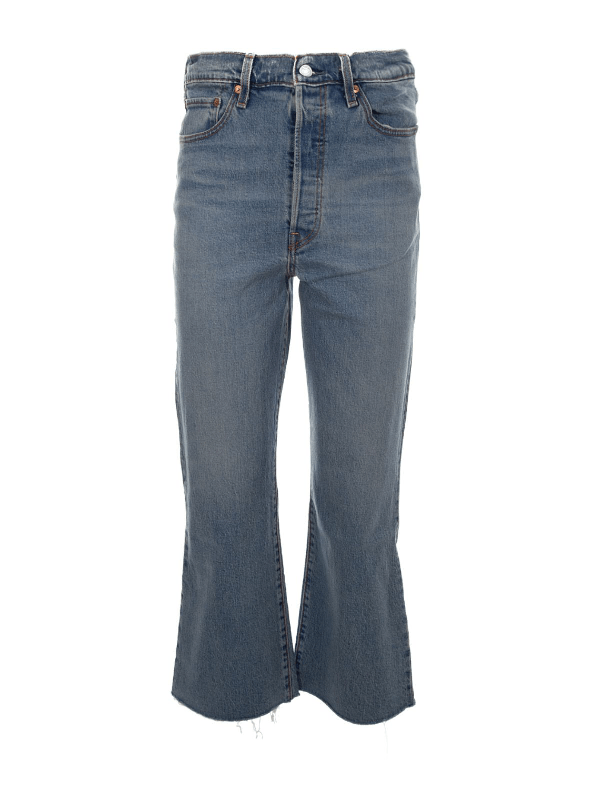 Levi's Light Blue Cotton Jeans ModeSens