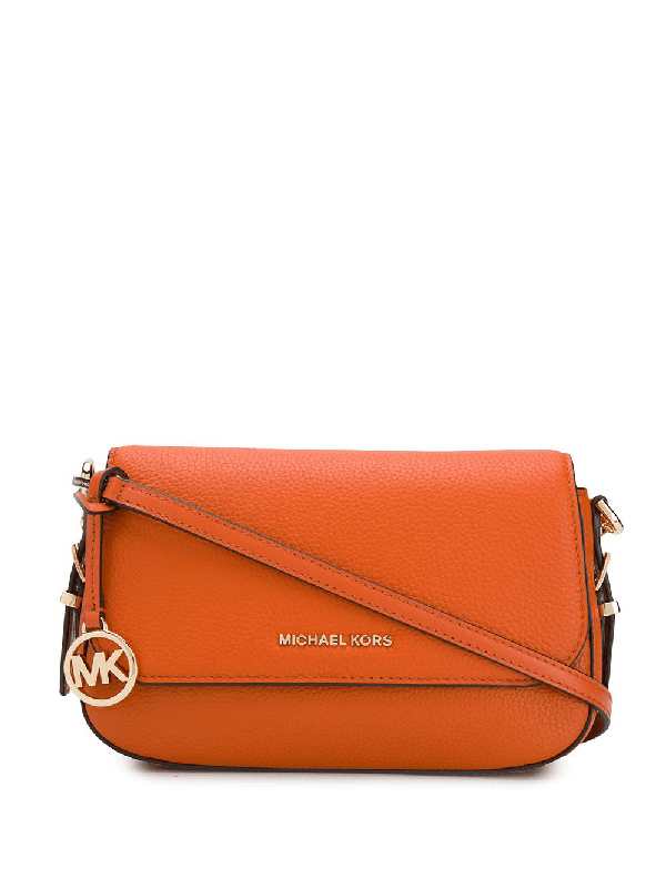 Michael Michael Kors Bedford Leather Crossbody In Orange ModeSens
