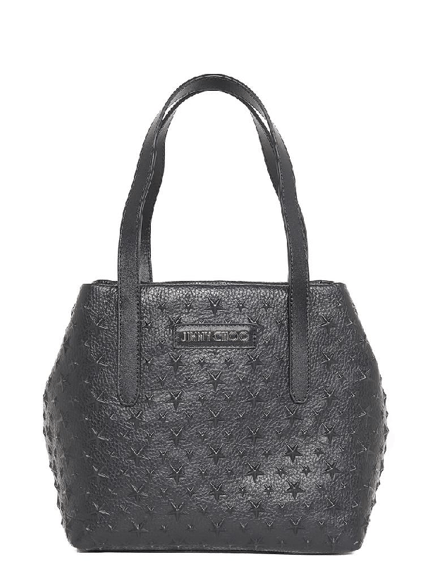 Jimmy Choo Small Sofia Star Studded Tote Bag In Black ModeSens