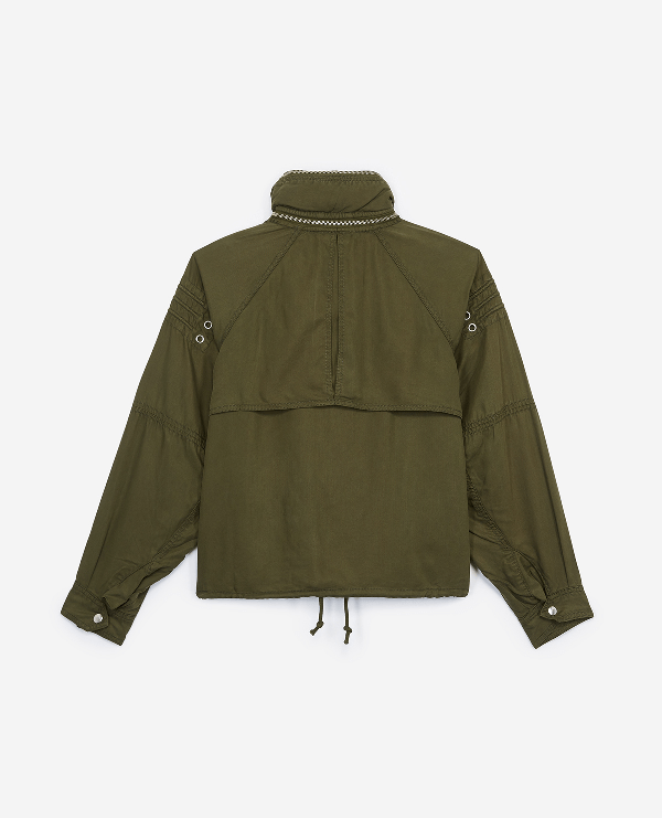 The Kooples Militarystyle Loose Khaki Jacket In Kak ModeSens