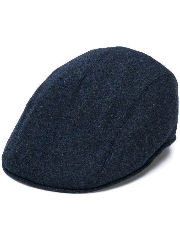 Altea Textured Knit Flat Cap In Blue ModeSens