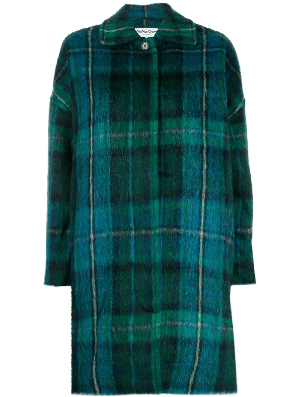 Ymc You Must Create Oversized Tartan Coat ModeSens