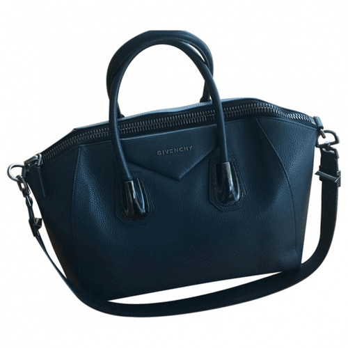 Givenchy Antigona Navy Leather Handbag ModeSens