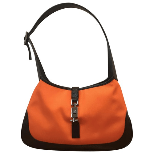 Gucci Hobo Orange Cloth Handbag ModeSens