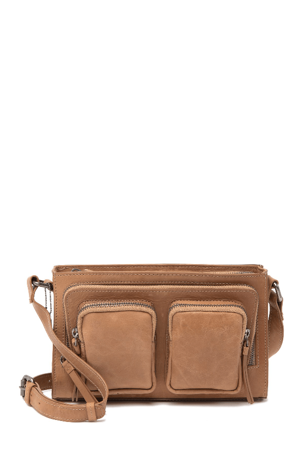 Lucky Brand Yucca Leather Crossbody Bag In Travertine ModeSens