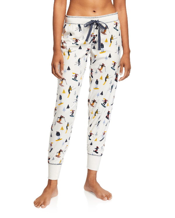 Pj Salvage Apres Ski Patterned Jogger Pants In Ivory ModeSens