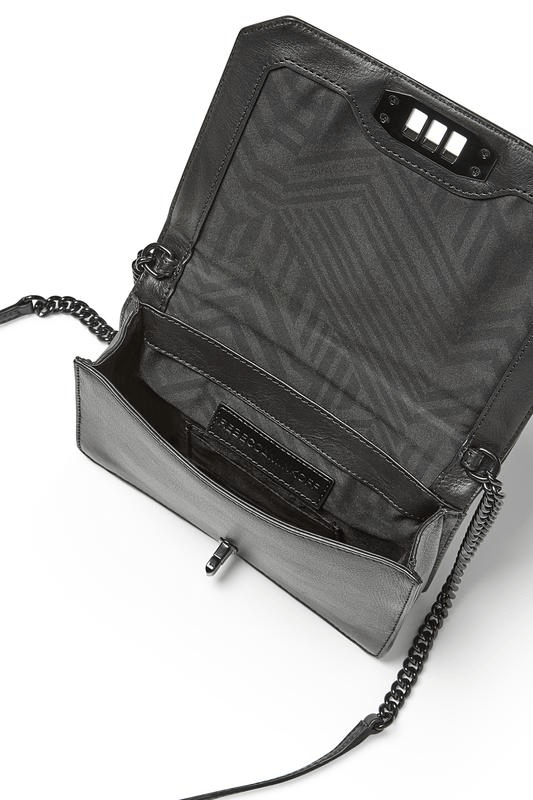 Rebecca Minkoff Women's Small Love Chevron Quilted Leather Crossbody