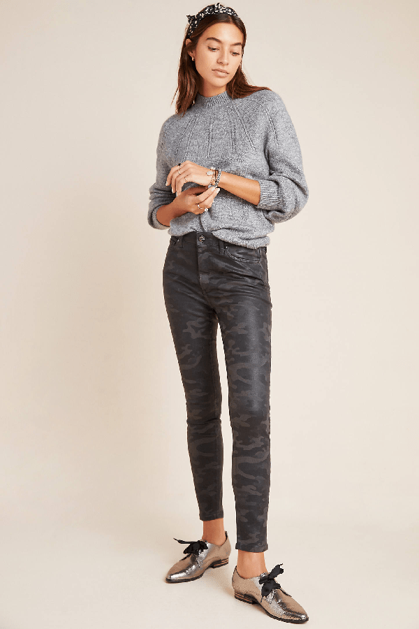 Joe's Jeans Joe's The Charlie Coated Highrise Skinny Jeans By In Grey