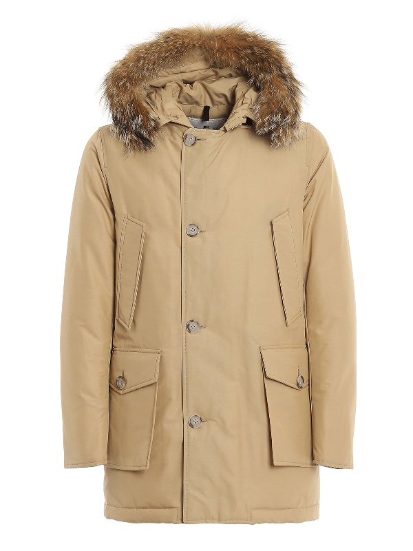 Woolrich Padded Arctic Parka Df In Dark Beige ModeSens