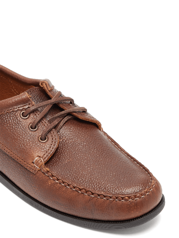 Quoddy Blucher Leather Moccasins In Brown ModeSens