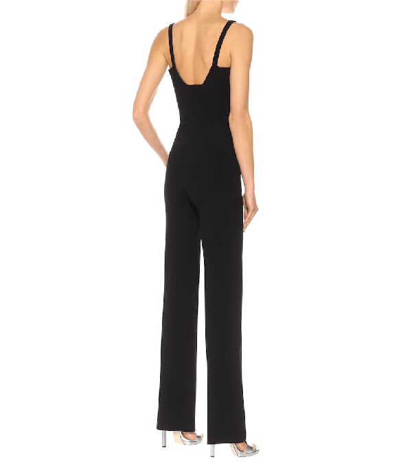 Galvan Eclipse Sweetheartneckline Velvet Jumpsuit In Black ModeSens
