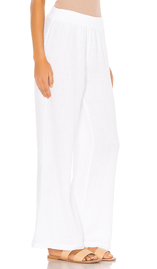 Bobi Beach Gauze Pant In White ModeSens