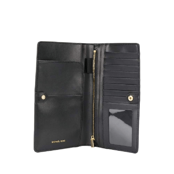 Michael Kors Bedford Legacy Large Pebbled Leather Travel Wallet In