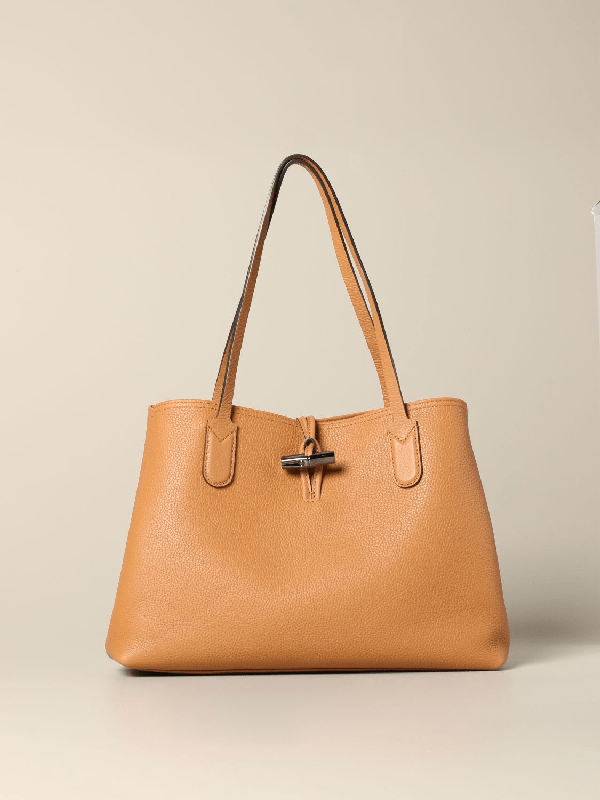 Longchamp Shoulder Bag Lonchamp Medium Shopping Bag In Textured Leather