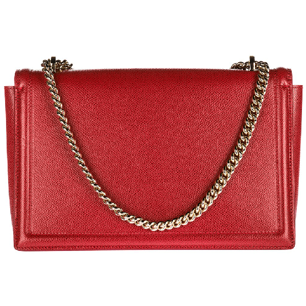 Salvatore Ferragamo Medium Vara Bow Shoulder Bag In Red ModeSens
