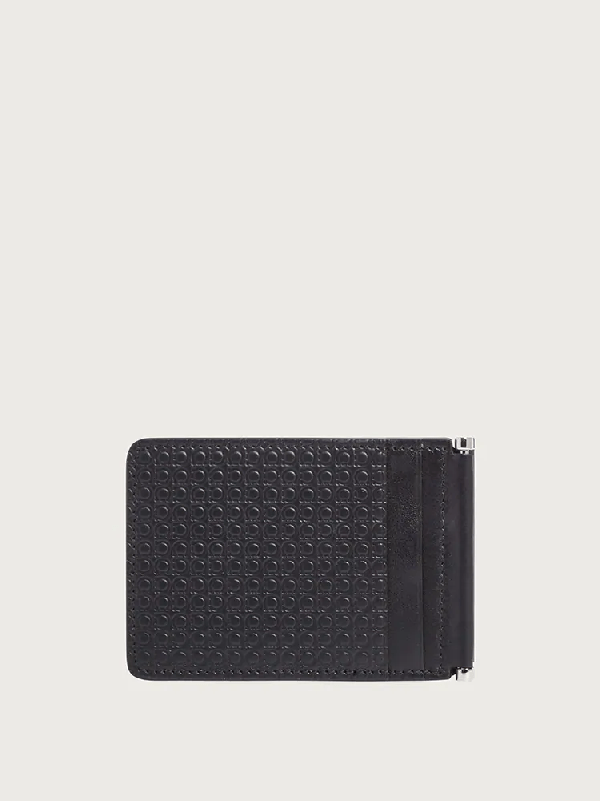 Salvatore Ferragamo Gancini Credit Card Holder In Black ModeSens
