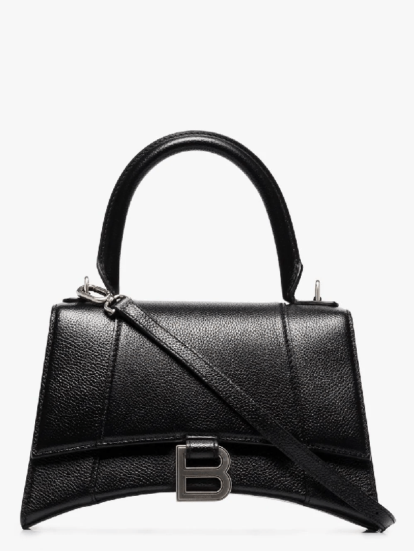Balenciaga S Hourglass Tote Bag In Black ModeSens