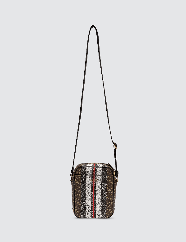 Monogram Stripecanvas Tote Crossbody Bag